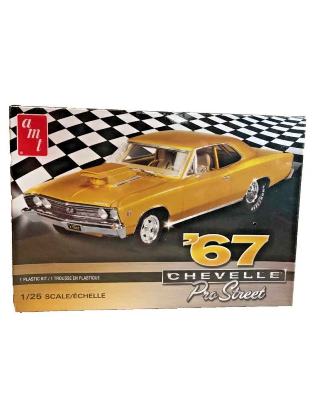 Model Kit AMT 67 Chevelle Pro Street  1/25 Scale Plastic SKILL 2 8+ Sealed